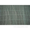 Polyester Chiffon Crinkle Silver Lurex Stripe Dobby Fabric